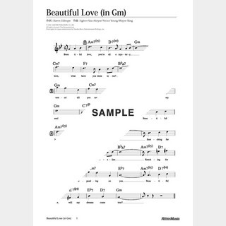 楽譜Beautiful Love（in Gm）