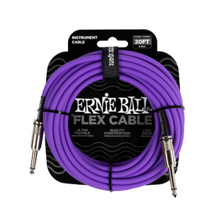 ERNIE BALL FLEX CABLE 20' SS PR フレックスケーブル 約6m パープルP06420