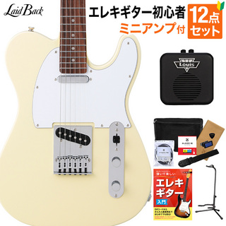 Laid BackLTL-5-R-SS WIV エレキギター初心者12点セット【ミニアンプ付き】