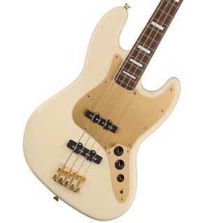 Squier by Fender 40th Anniversary Jazz Bass Gold Edition LaurelGold Anodized Pickguard Olympic White 【福岡パルコ店】