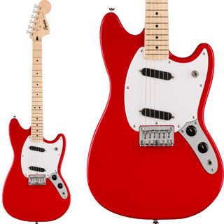 Squier by FenderSONIC MUSTANG Maple Fingerboard White Pickguard Torino Red エレキギター ムスタング ショートスケール