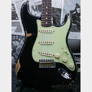 Fender Custom Shop MBS 1961 Stratocaster Relic with Cross Grain Checking -Black- by Ron Thorn