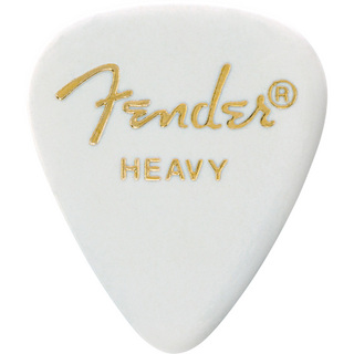 Fender351 PICK 12 HEAVY ピック 12枚セット ティアドロップ型 ヘビー ホワイト