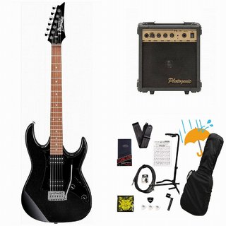 IbanezGRX20-BK Black Night GIO Series 入門用 海外限定モデル  PG-10アンプ付属エレキギター初心者セットR【WEB