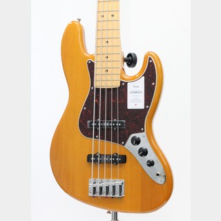 FenderMade in Japan Hybrid II Jazz Bass V, Maple Fingerboard / Vintage Natural