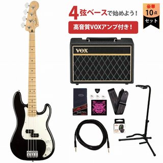 FenderPlayer Series Precision Bass Black / Maple Fingerboard [エレキベース]VOXアンプ付属エレキベース初心者