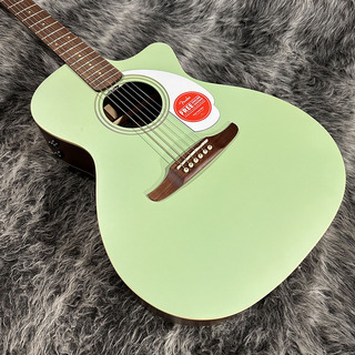 Fender Acoustics Newporter Player Walnut Fingerboard White Pickguard Surf Green 