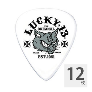 Jim Dunlop Lucky 13 Dirty Cat 0.60mm ギターピック×12枚