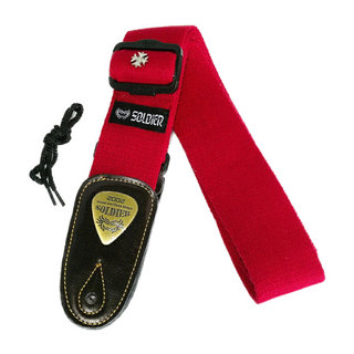 Soldier Strap Soldier Strap ソルジャーストラップ STP-CST-1303A 赤 ギターストラップ