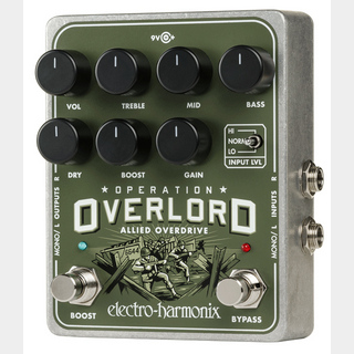 Electro-Harmonix Operation Overlord 【オーバードライブ】【純正アダプター付属】【Webショップ限定】【正規品】