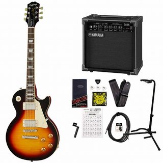 EpiphoneInspired by Gibson Les Paul Standard 50s Vintage Sunburst レスポール YAMAHA GA15IIアンプ付属初心者セ