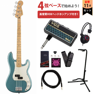 FenderPlayer Series Precision Bass Tidepool / Maple Fingerboard VOXヘッドホンアンプ付属エレキベース初心者