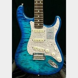 Fender 2024 Collection Made In Japan Hybrid II Stratocaster -Quilt Aquamarine/Rosewood-【JD24002225】