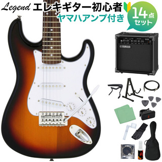 LEGENDLST-MINI 3TS エレキギター 初心者14点セット 【ヤマハアンプ付き】 【WEBSHOP限定】