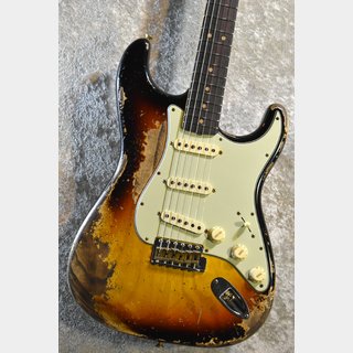 Fender Custom Shop 1963 Stratocaster S.H.Relic S.Faded Aged 3TS R132592【軽量3.25kg、漆黒指板】