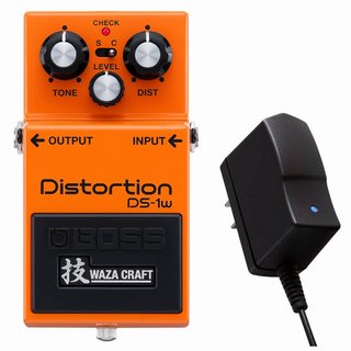 BOSS DS-1W Distortion［純正ACアダプター同時購入セット］技 WAZA CRAFT MADE IN JAPAN 日本製 ディストーショ