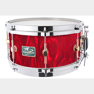 canopus The Maple 6.5x12 Snare Drum Red Satin