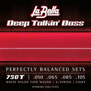 La Bellaラベラ 750T White Nylon Tape Wound 50-105 エレキベース弦