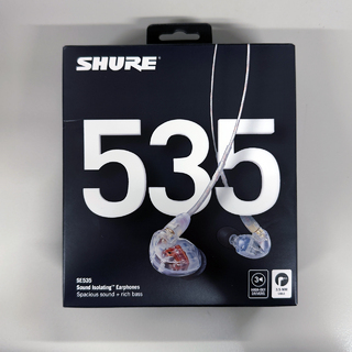 Shure SE535-CL アウトレット 高遮音性イヤホン SE535-CL-A クリアー 【国内正規品】