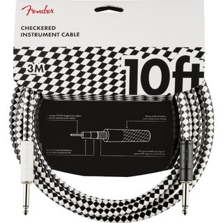 FenderPro 10' Instrument Cable Checkerboard フェンダー [シールドケーブル]【福岡パルコ店】