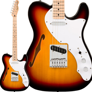 Squier by Fender Affinity Series Telecaster Thinline 3-Color Sunburst エレキギター シンライン テレキャスター