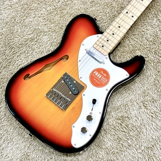 Squier by Fender Affinity Series Telecaster Thinline 3-Color Sunburst / Maple