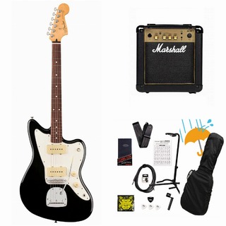 FenderPlayer II Jazzmaster Rosewood FB Black エレキギター Marshall MG10アンプ付属エレキギター初心者セットR