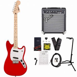 Squier by Fender Sonic Mustang Maple Fingerboard White Pickguard Torino Red FenderFrontman10Gアンプ付属エレキギター初