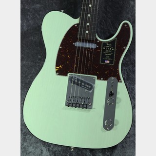 Fender American Ultra Luxe Telecaster Transparent Surf Green #US210030097【3.92kg】