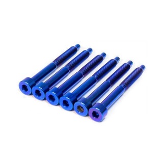 FU-Tone Titanium String Lock Screw Set BLUE フロイドローズ用 ストリングロックスクリュー 6本セット