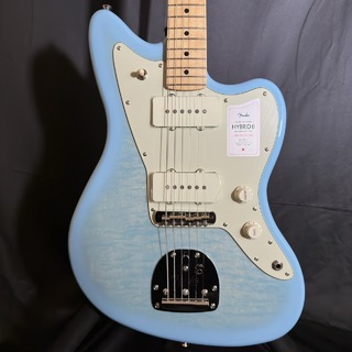 Fender 2024 Collection MIJ Hybrid II Jazzmaster Flame Celeste Blue 【現物画像】