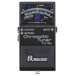 BOSS TU-3W (J) Chromatic Tuner ペダルチューナー 銀ネジ 日本製 技クラフト WAZA CRAFT