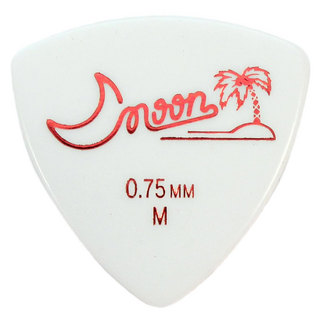 MoonM 0.75 WH オニギリ型 ギターピック×50枚