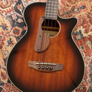 Ibanez AEGB24E-MHS(Mahogany Sunburst High Gloss) 【特価】【エレアコベース】