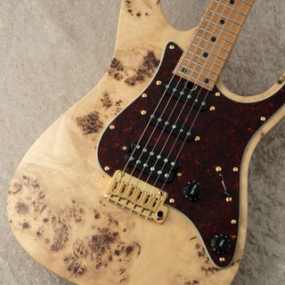 T's Guitars DST Pro 24 Selected Burl Poplar -Natural Mat-