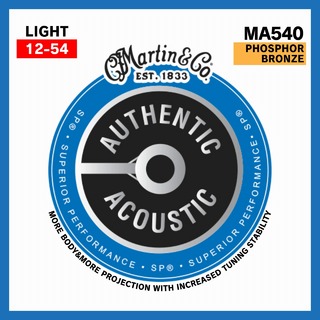 MartinMA540 PHOSPHOR BRONZE Light (.012 - .054)【Martin Authentic Acoustic SP】