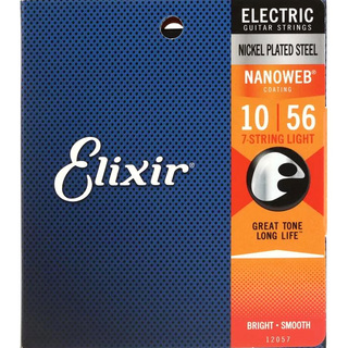 Elixir NANOWEB 10-56 7-String ライト ＃120577弦エレキギター弦
