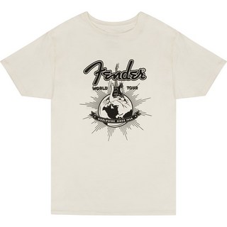 FenderFENDER(R) WORLD TOUR T-SHIRT VINTAGE WHITE (XL size)(#9192822606)