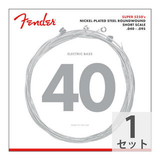 FenderFender Super 5250 Bass Strings Nickel-Plated Steel Roundwound Short Scale 5250XL エレキベース弦