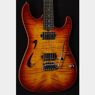 T's Guitars DST-Hollow22 Mahogany Limited Vintage Burst【ローン36回払いまで無金利】