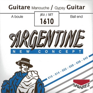 SAVAREZ1610/Argentine/Ballend Extra Light×6SET ジャズギター弦