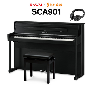 KAWAISCA901MB モダンブラック 電子ピアノ 88鍵盤 木製鍵盤 【島村楽器限定】【配送設置無料・代引不可】
