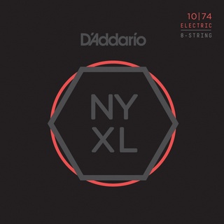 D'Addario NYXL1074 NYXLシリーズ 10-74 8弦エレキギター弦 1セット【国内正規品】【池袋店】