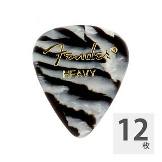 Fender フェンダー 351 Shape Premium Picks Heavy Zebra ギターピック 12枚入り