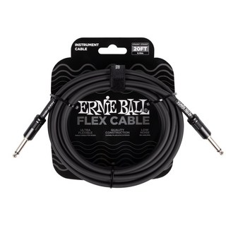 ERNIE BALL Flex Cable 20ft S/S (Black) [#6435]