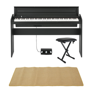KORG コルグ LP-180 BK 電子ピアノ X型ピアノイス ピアノマット(クリーム)付きセット