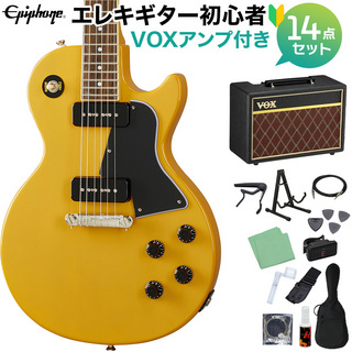 EpiphoneLes Paul Special TV Yellow エレキギター 初心者14点セットVOXアンプ付き レスポールスペシャル