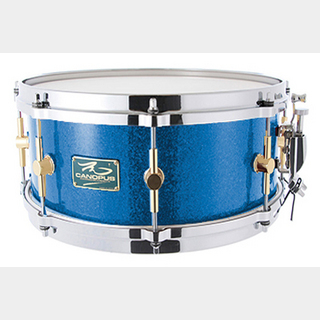 canopus The Maple 6.5x13 Snare Drum Blue Spkl