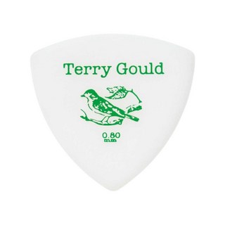 PICKBOY Terry Gould GUITAR PICK (WHITE/オニギリ型) [0.80mm] ×10枚セット