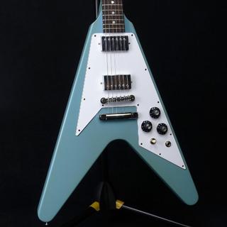 Gibson Custom Shop Limited Run 70s Flying V Dot Inlays VOS Maui Blue w/ Matching Head